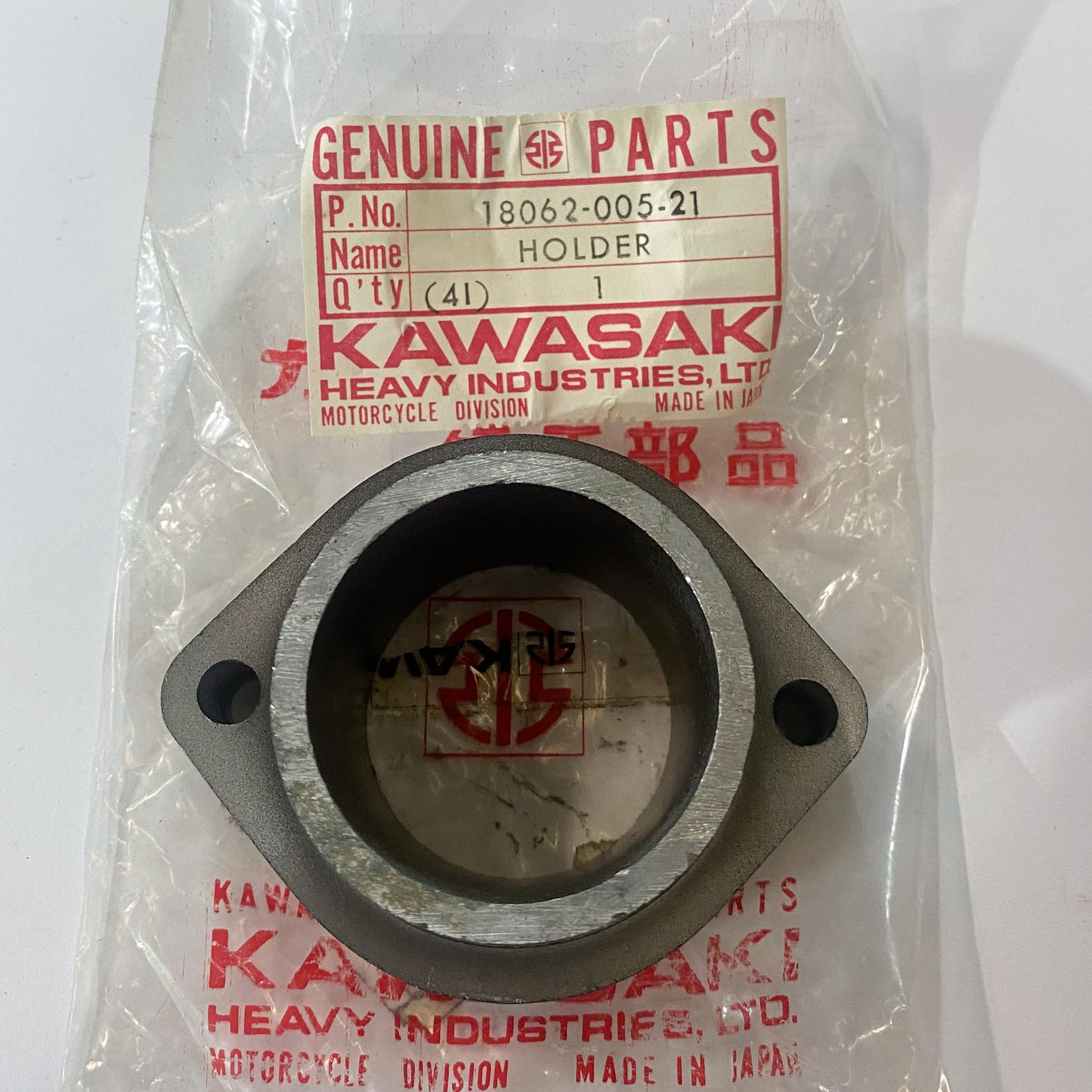 KAWASAKI HOLDER-EXH PIPE,BLACK 18062-005-21