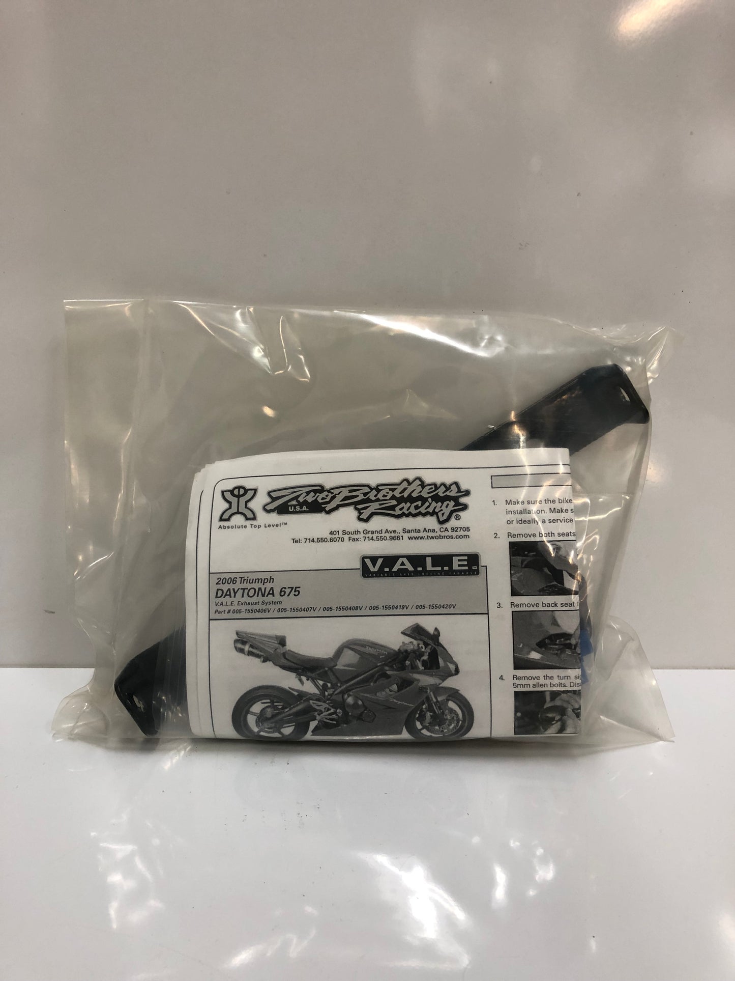 Two Brothers Triumph Daytona 675 '06-'07 V.A.L.E S/0 M5 Titanium Slip On Exhaust 005-1550420V