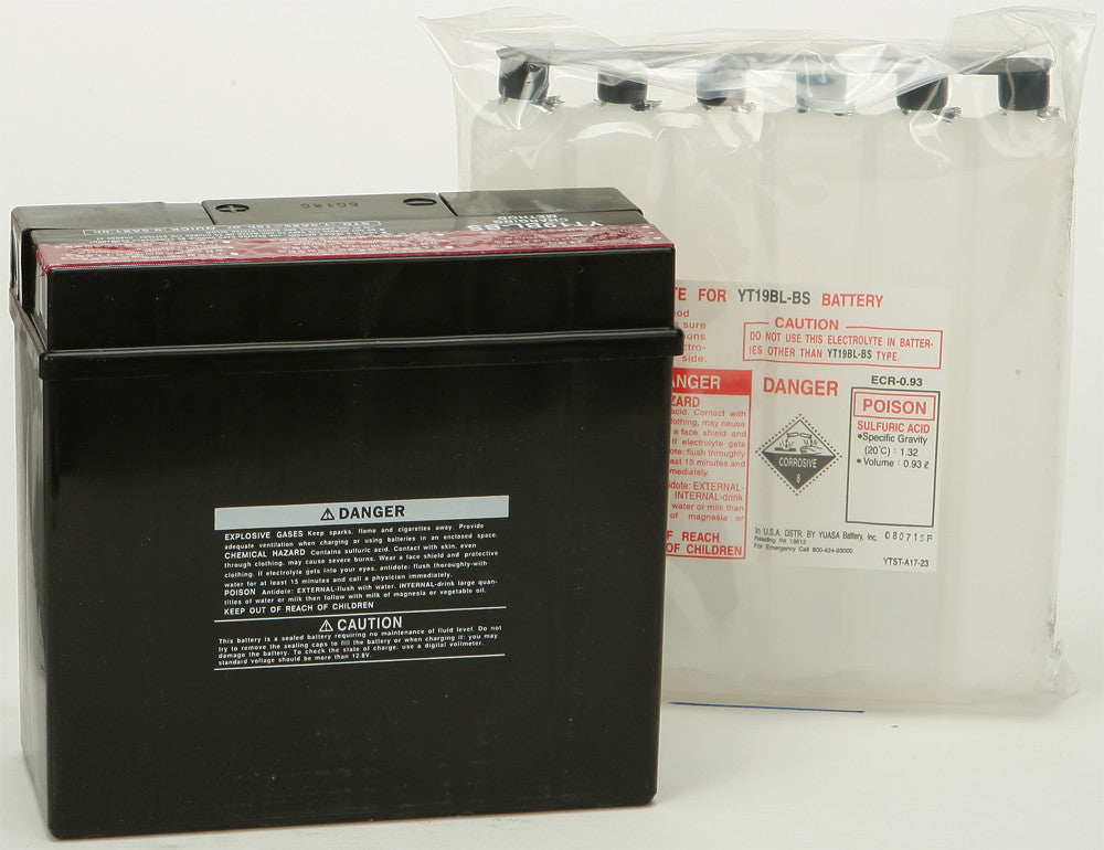 Yuasa YT19BL-BS AGM Battery