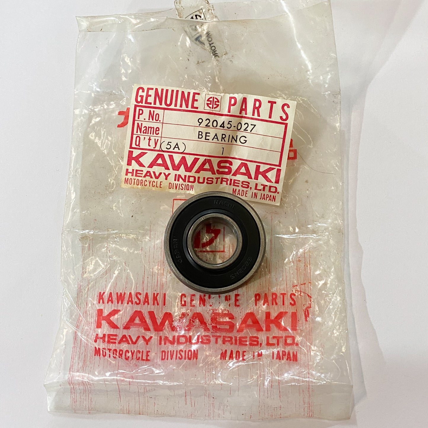 KAWASAKI BEARING,BALL, #6202 92045-027