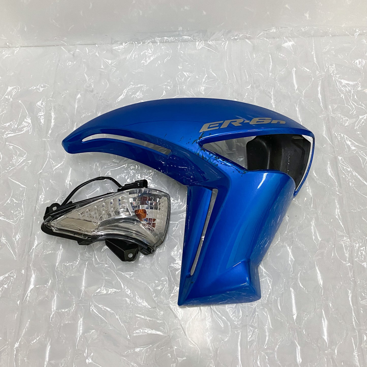 Kawasaki SHROUD, RH, C.P.BLUE with Turn Signal 49125-0034-15D USED