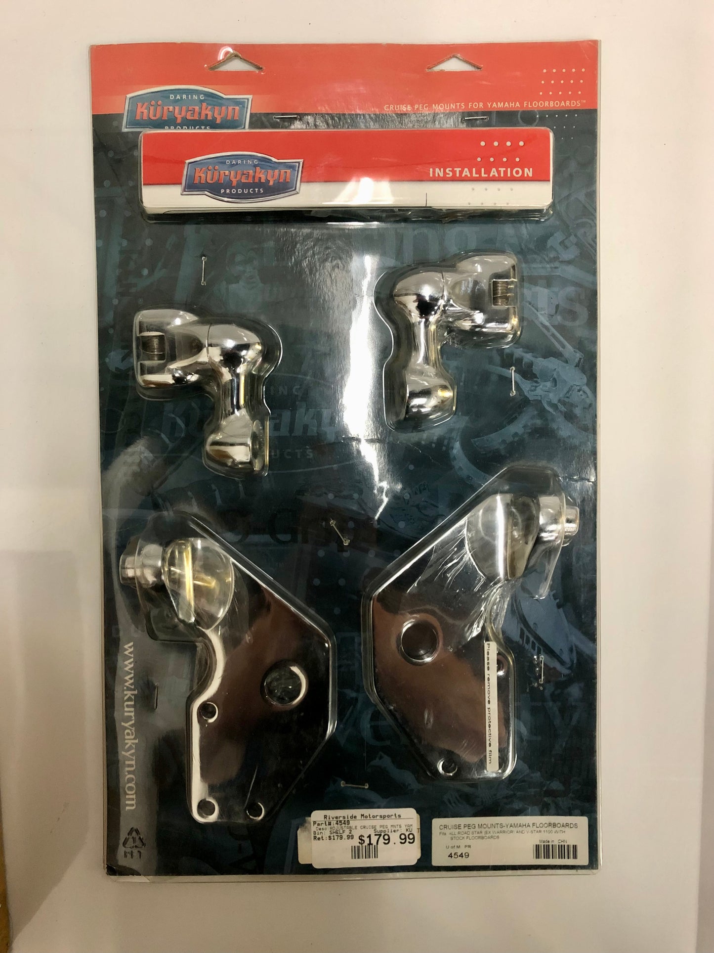 Kuryakyn Cruise Peg Mounts Yamaha Floorboards 4549