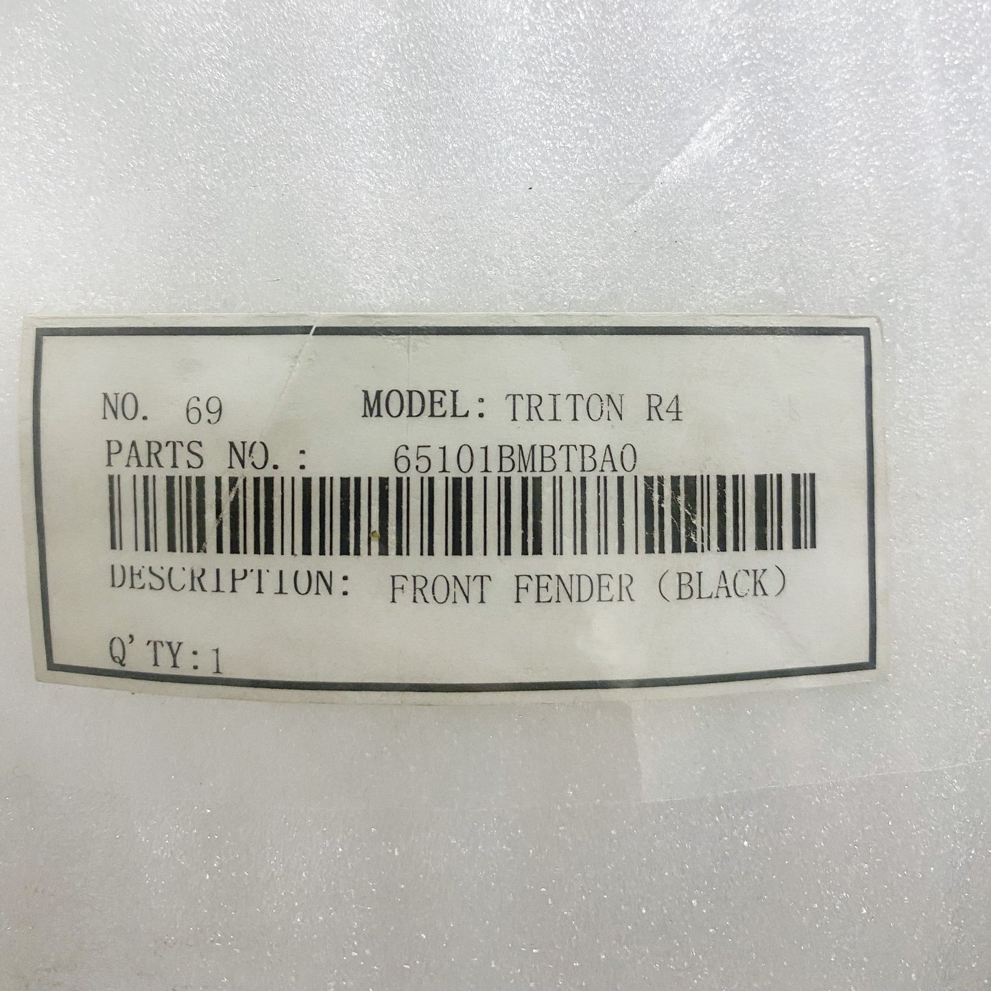 Vento Triton R4 Front Fender 65101BMBTBA0
