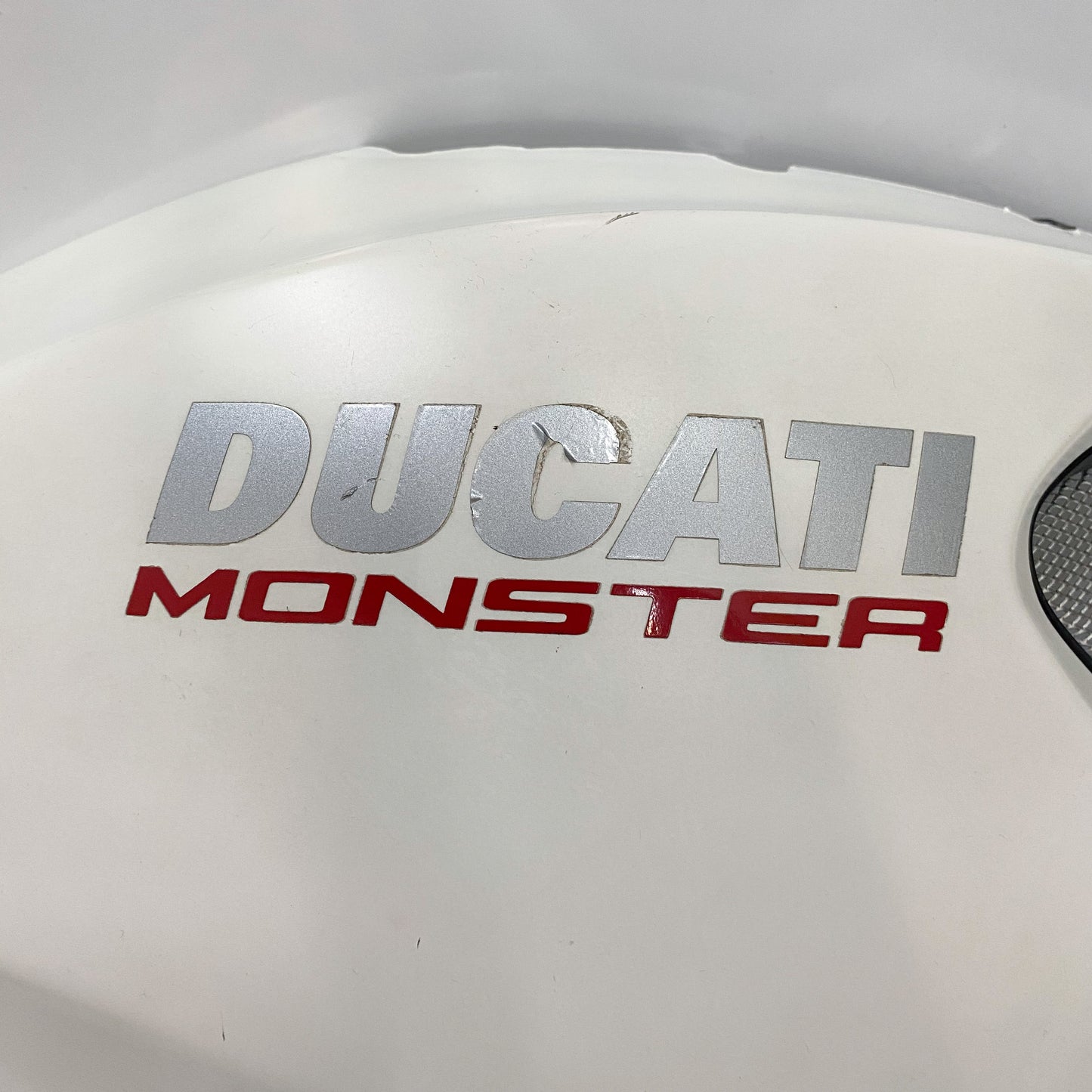 Ducati Monster 796 RH + LH Tank Panels Arctic White Silk 48012591DV 48012591CV USED