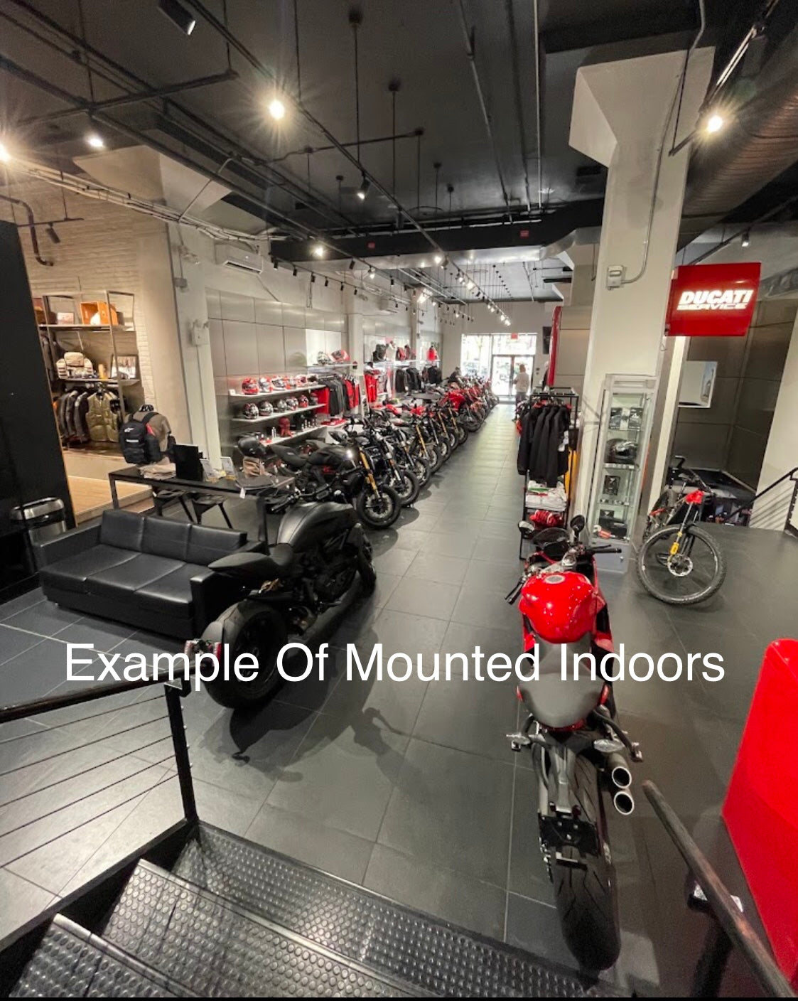 Ducati Dealer Sign - Authentic Illuminated Service Stamp Sign - Double-Sided