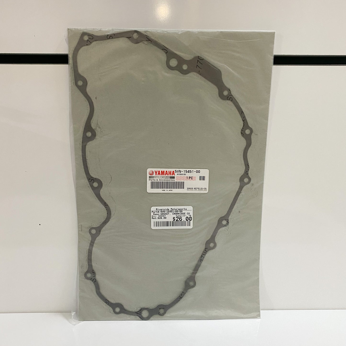 YAMAHA GASKET, CRANKCASE COVER 1 5VN-15451-00-00