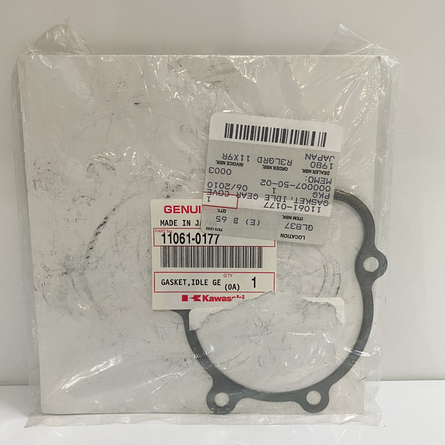 KAWASAKI GASKET, IDLE GEAR COVER 11061-0177