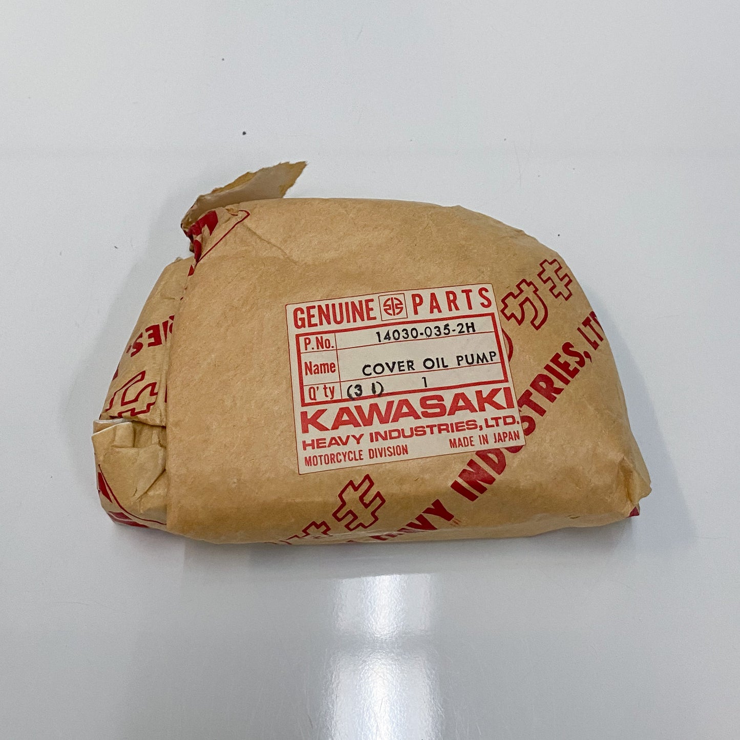 KAWASAKI COVER, OIL PUMP 14030-035-2H