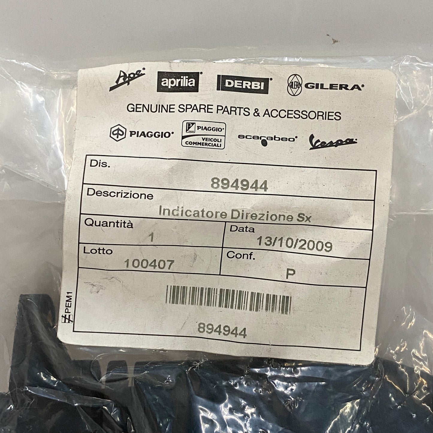 Aprilia Rear LH Turn Indicator 894944