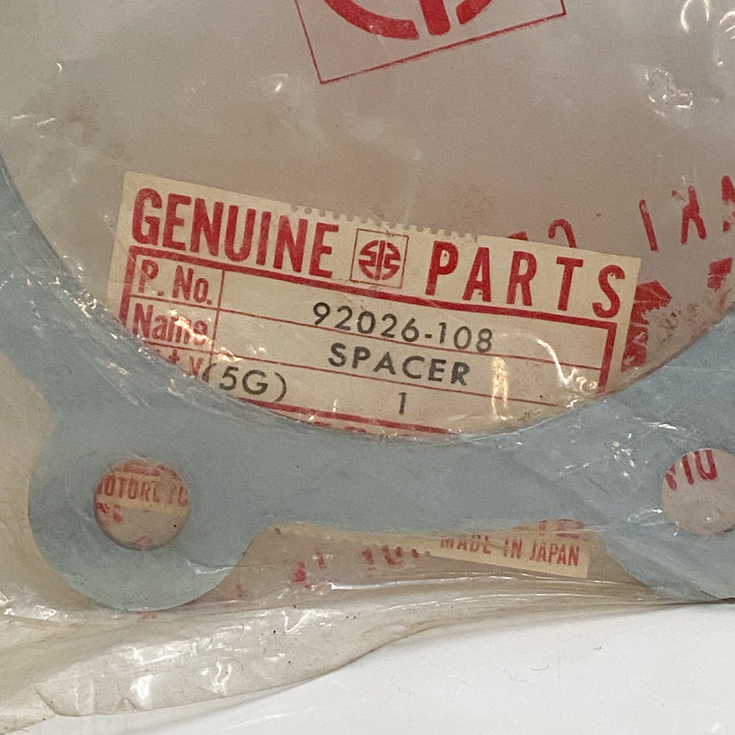 NOS KAWASAKI SPACER,REAR HUB 92026-108