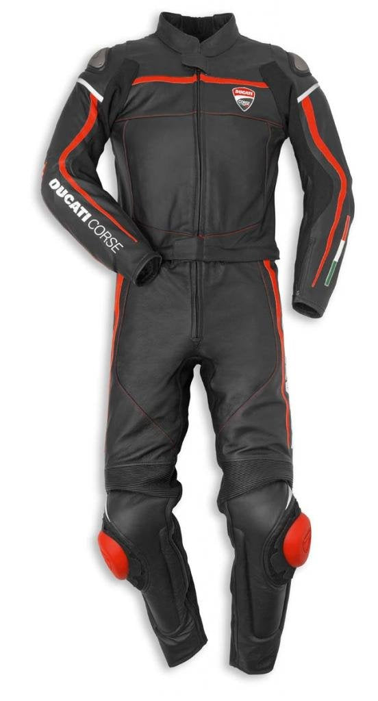 Ducati Corse C2 Two Piece Leather Race Suit by Dainese 981029750 / 981029752