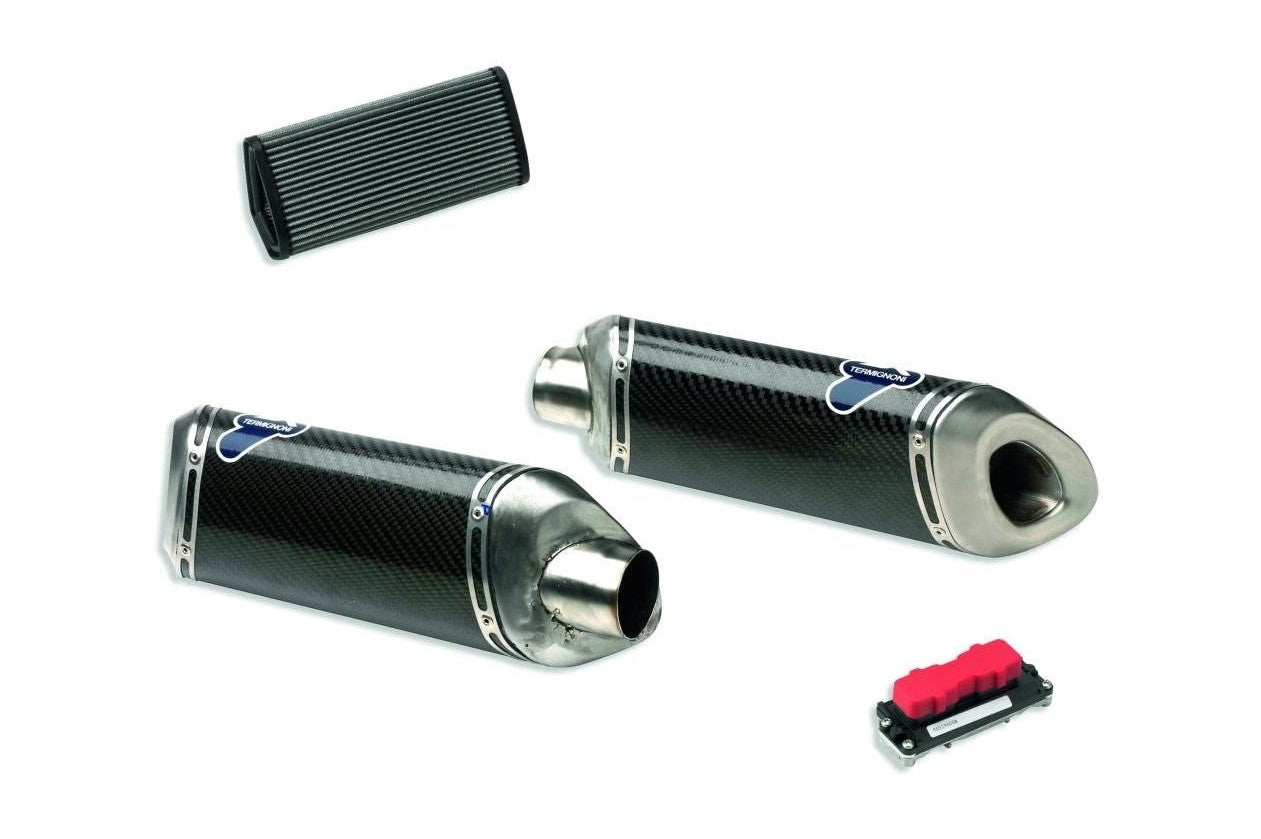 Ducati Termignoni Racing Carbon Silencer Kit-848 EVO 96459910B