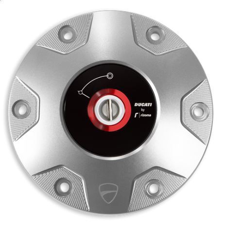Ducati Panigale Billet Aluminum Gas Cap Silver 97780081AB