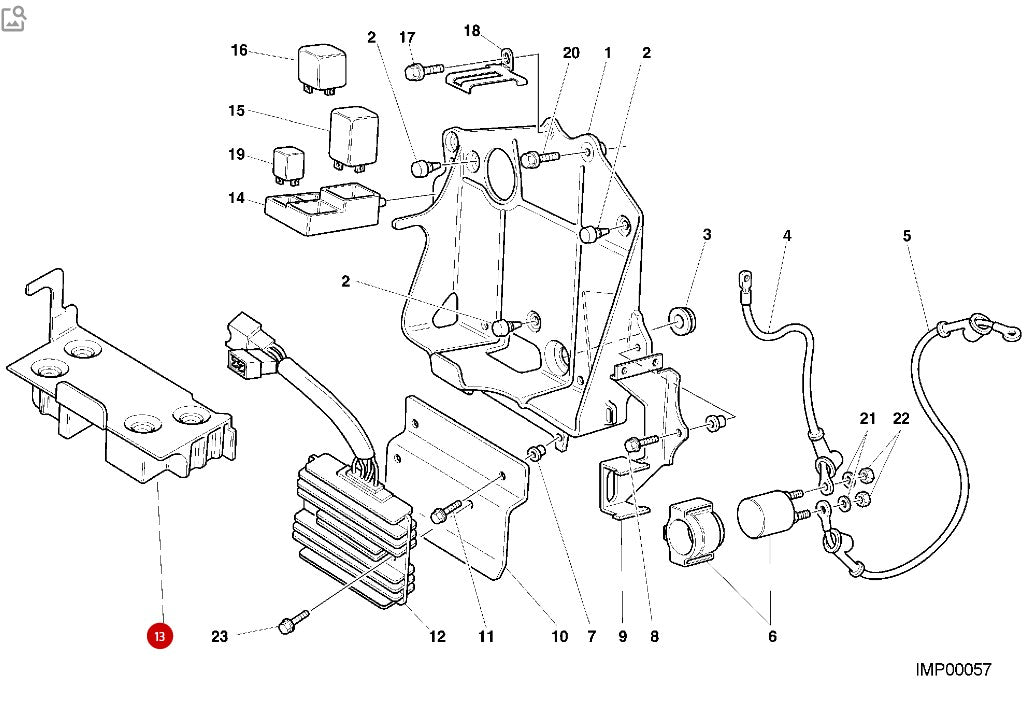 Ducati OEM Holder SBK 748/996 82912701A