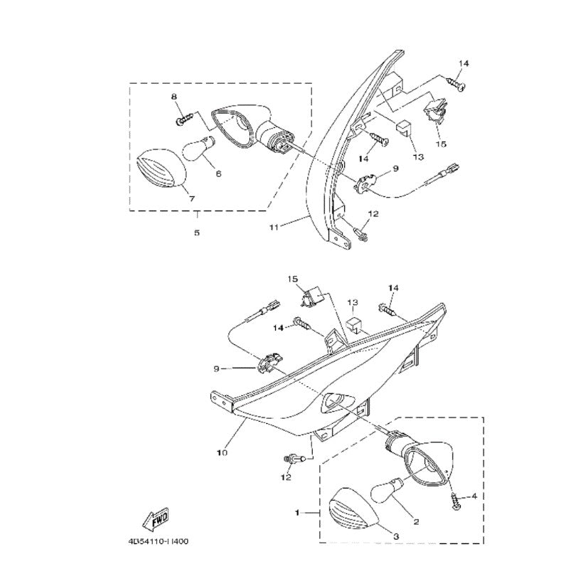 Yamaha Scooter T MAX MOLE 5 4B5-2834G-00-00