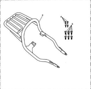 Triumph Bonneville Chrome Luggage Rack Kit A9738191 NOS