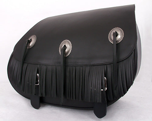 US. Saddlebag Co. Fringe Leather Saddlebags