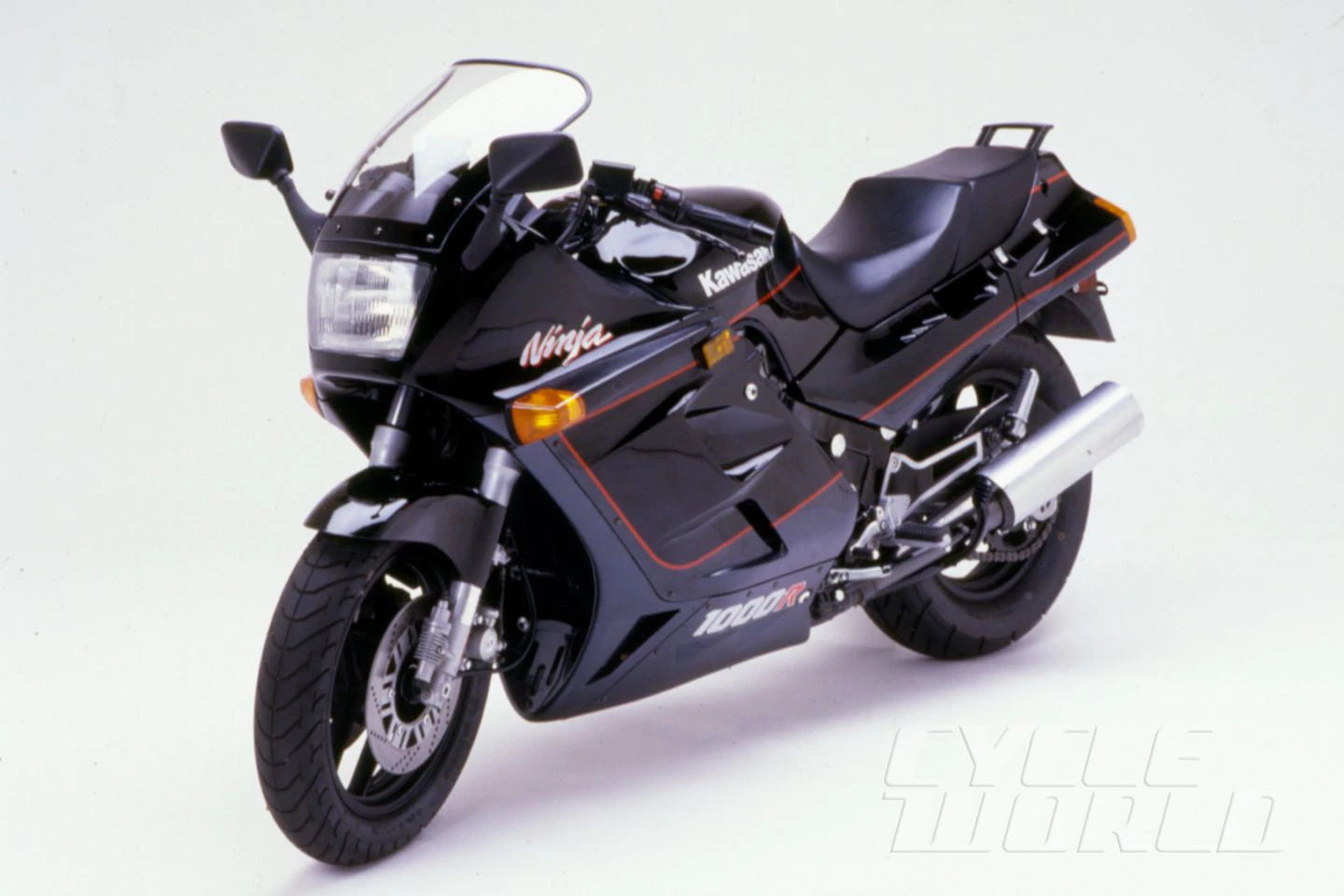 Kawasaki ZX1000R 86-87 Left Side Fairing, Ebony/ Pearl Cosmic Gray 55027-5018-T4