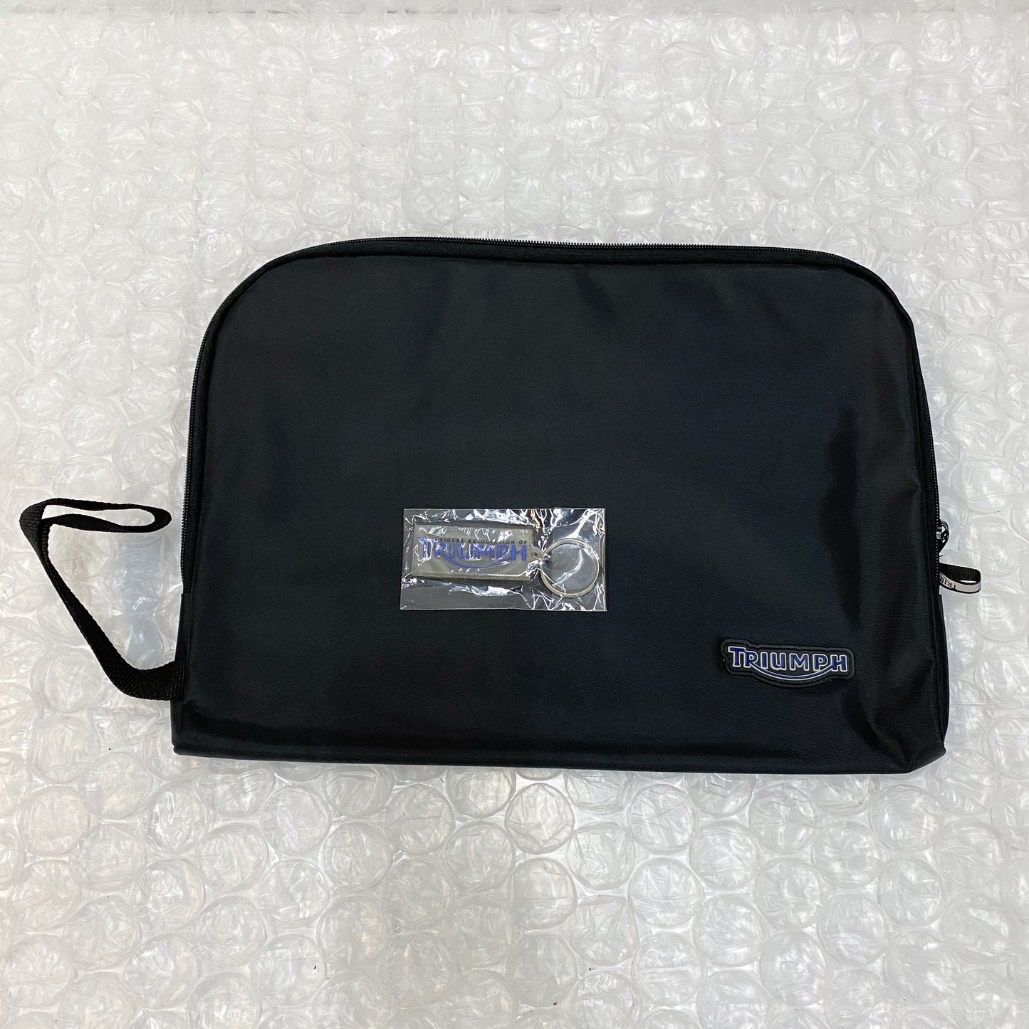 OEM Triumph Large Document Zipper Bag And Key Chain