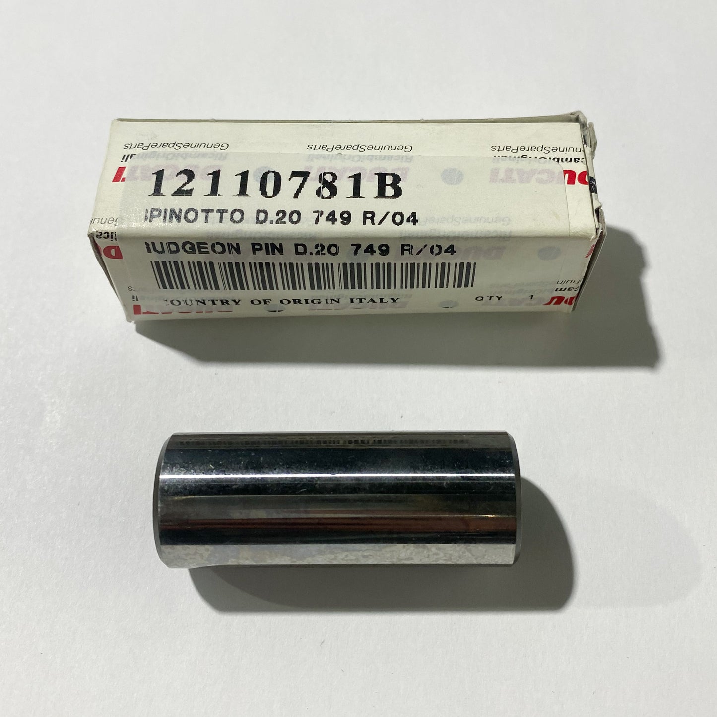 Ducati Gudgeon Pin D.20 749 R/04. Piston Pin. 12110781B