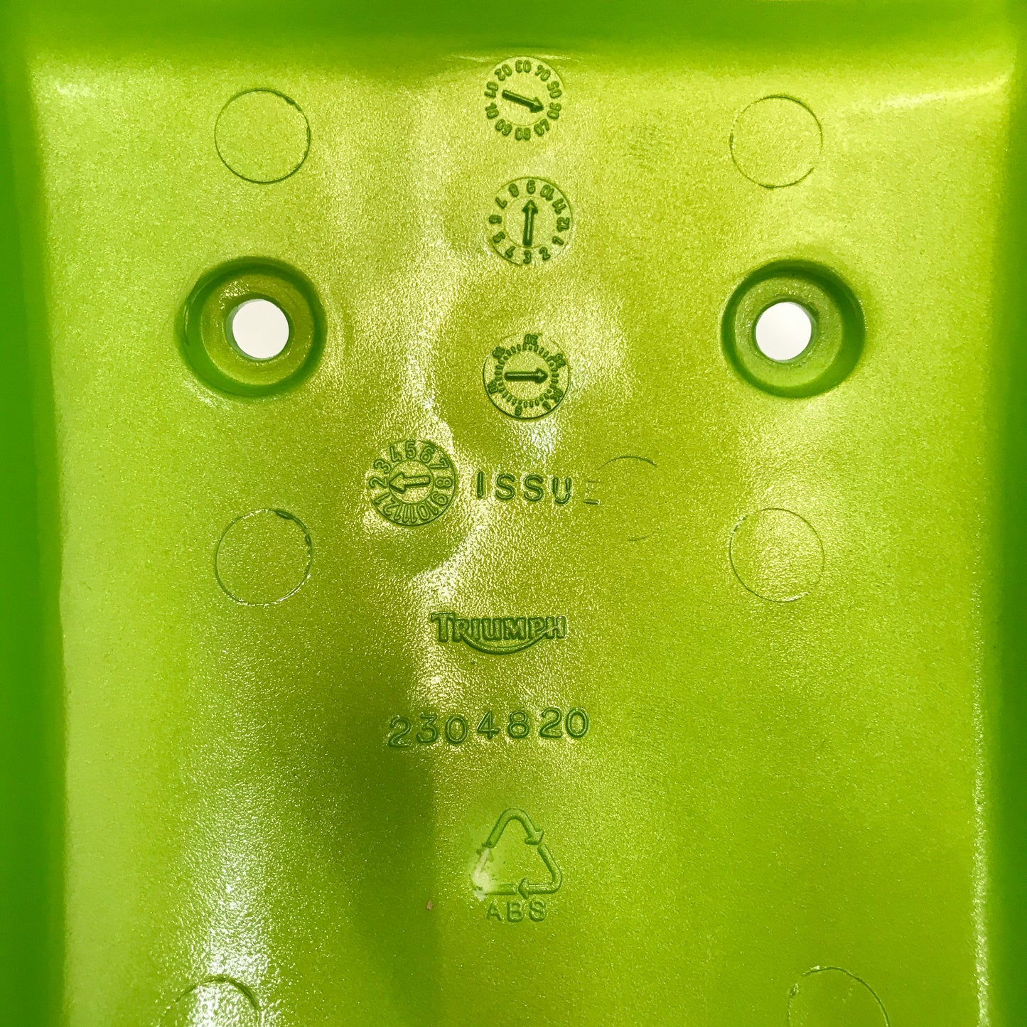 Triumph Roulette Green Font Mud Guard T2304823-HG