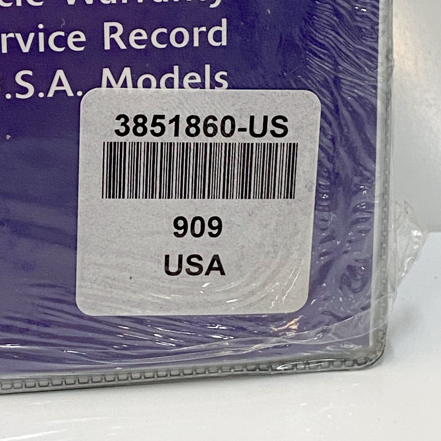 Triumph HANDBOOK ASSEMBLY T2741860-US