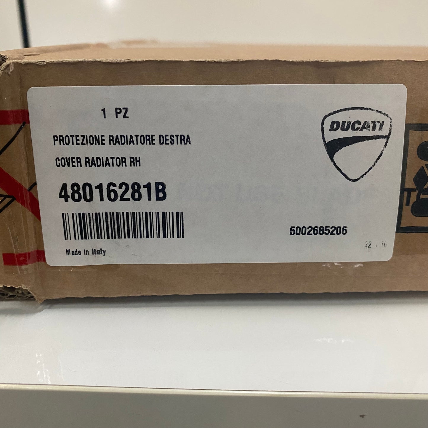 Ducati OEM RH Radiator Cover 48016281B