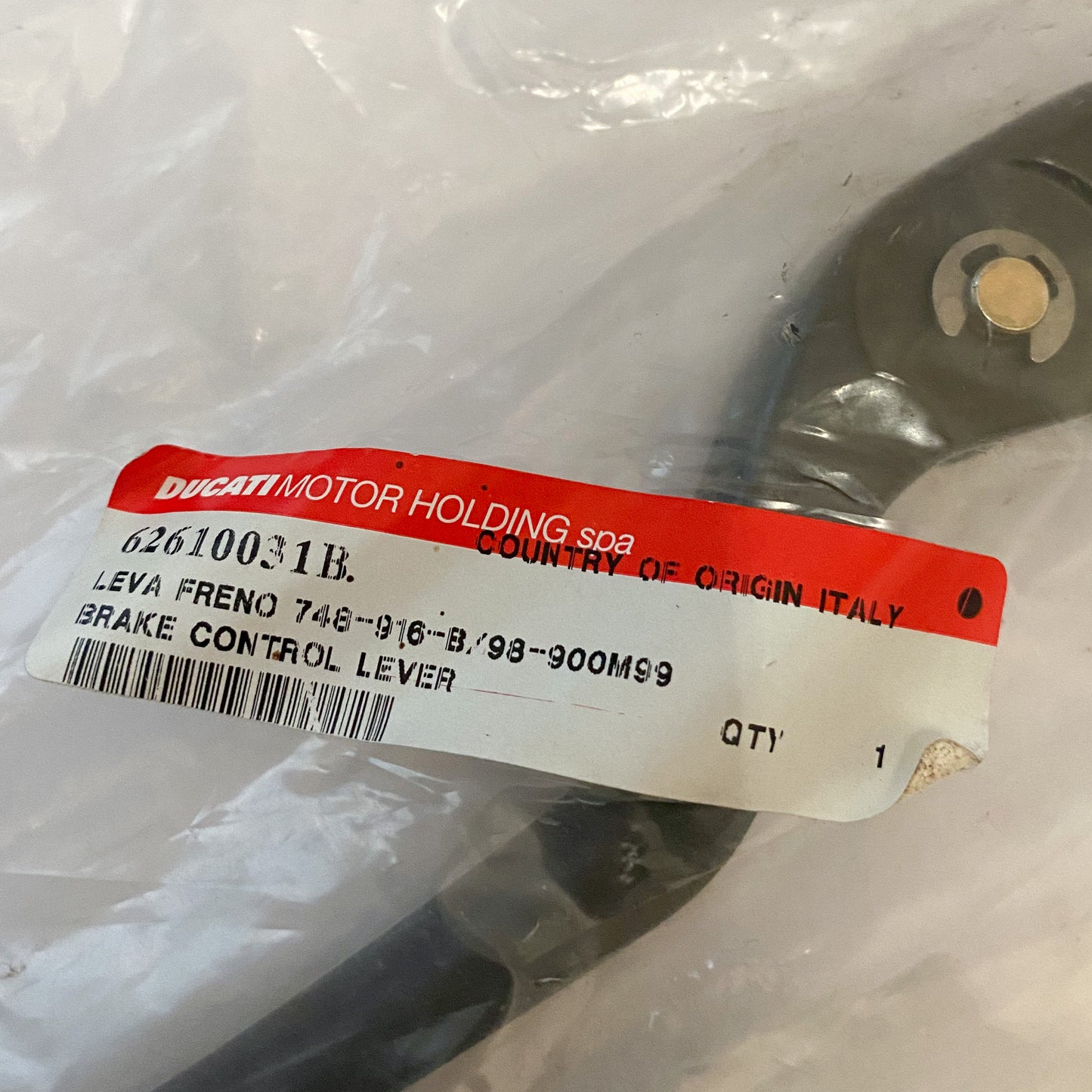 DUCATI FRONT BRAKE LEVER WITH ADJUSTER 748/916 62610031B