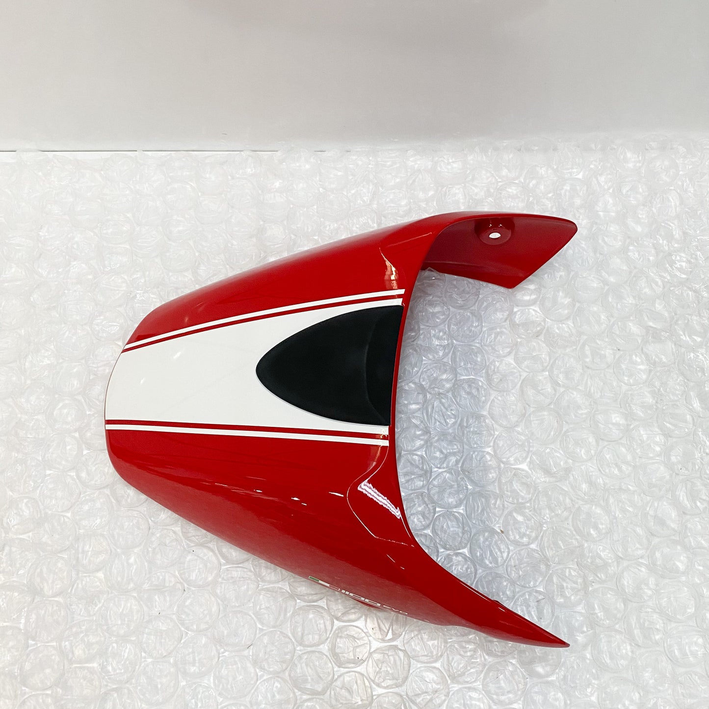 Ducati Seat Cover Red/ White Stripe M1100 EVO 59510981AC