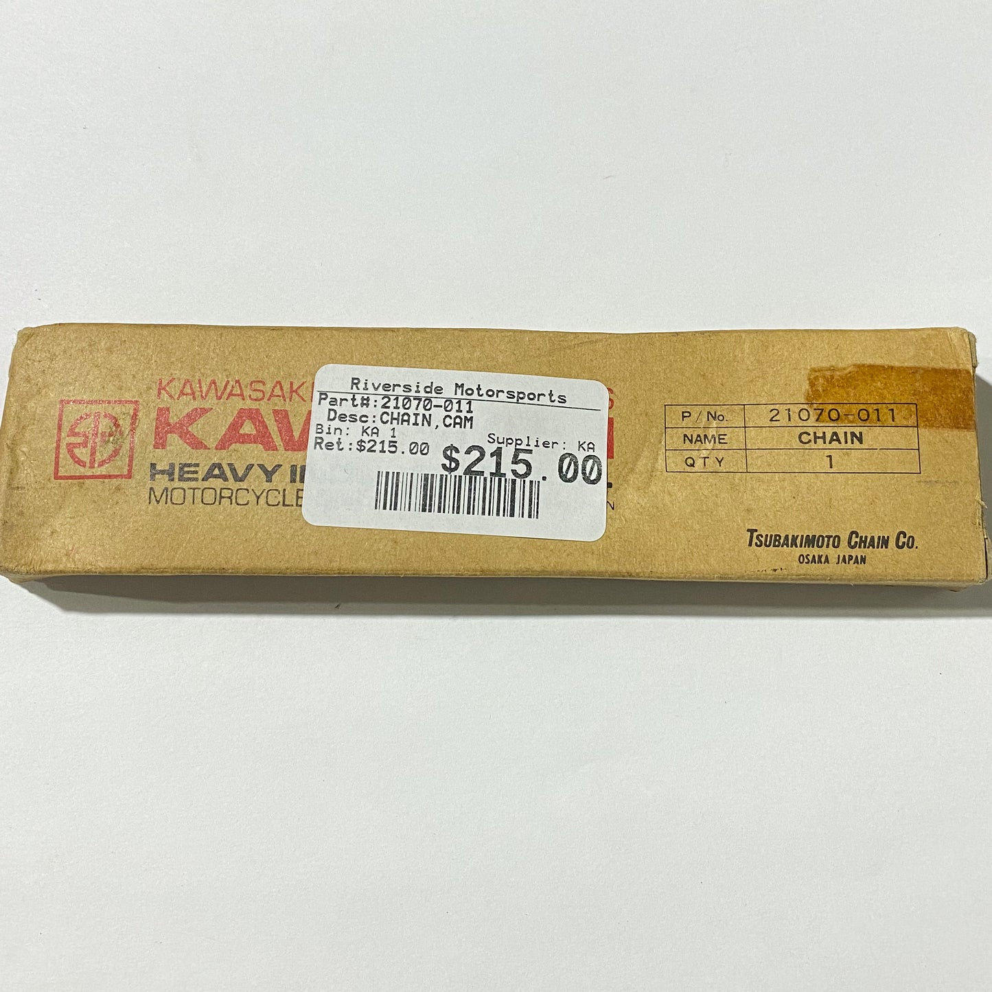 KAWASAKI CHAIN,CAM 21070-011 NOS