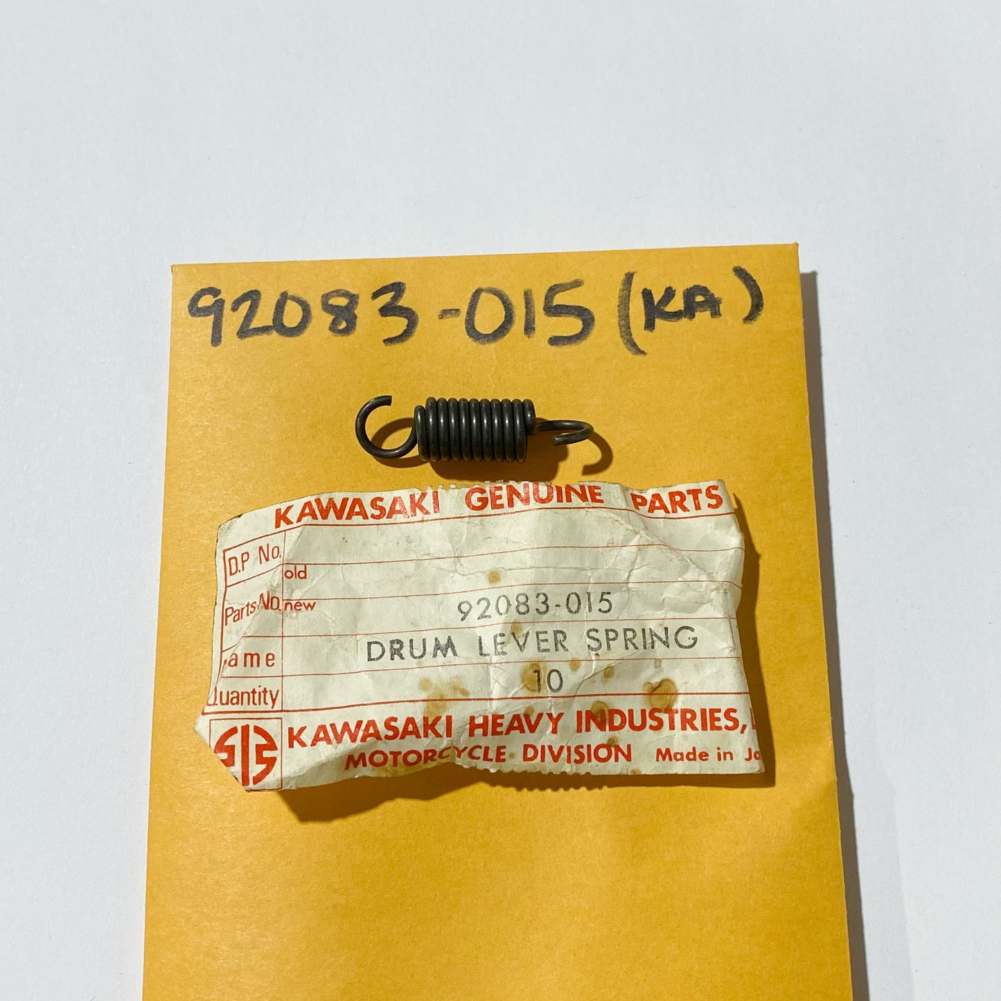 KAWASAKI SPRING,CHNG DRUM LEV 92083-015