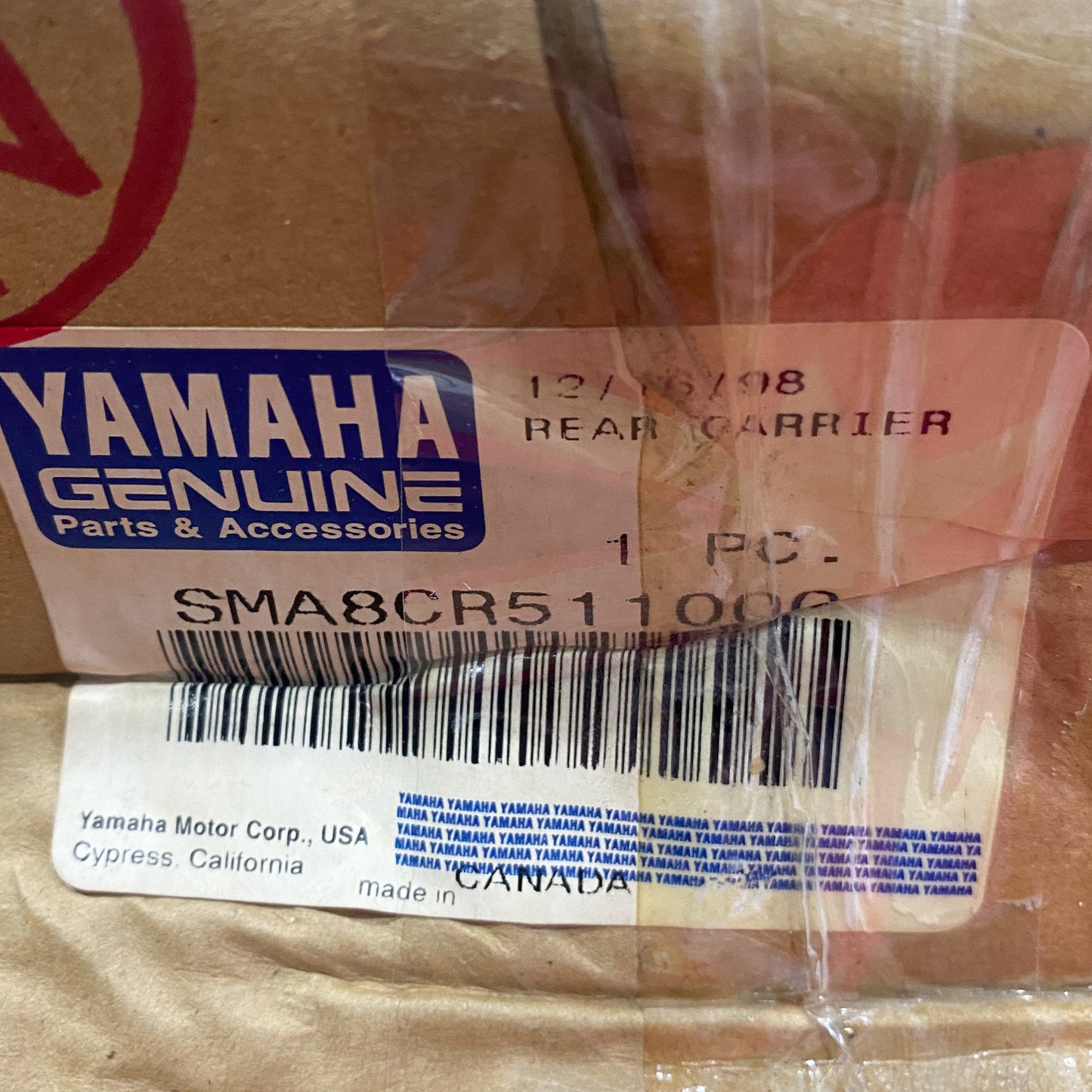 Yamaha Snowmobile Rear Rack/ Rear Bumper Comp. 8CW-77540-00-00