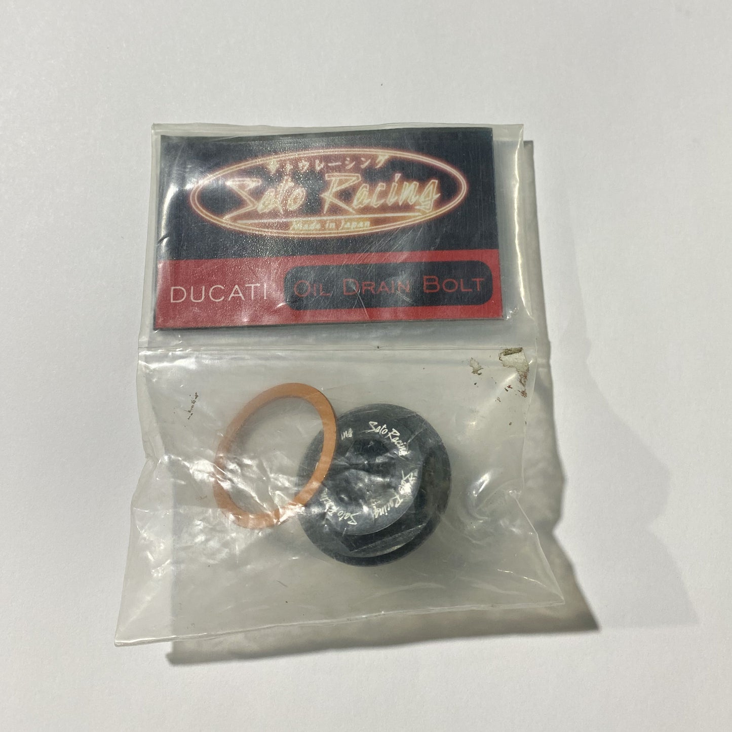 Sato Racing Ducati Oil Drain Bolt Black
