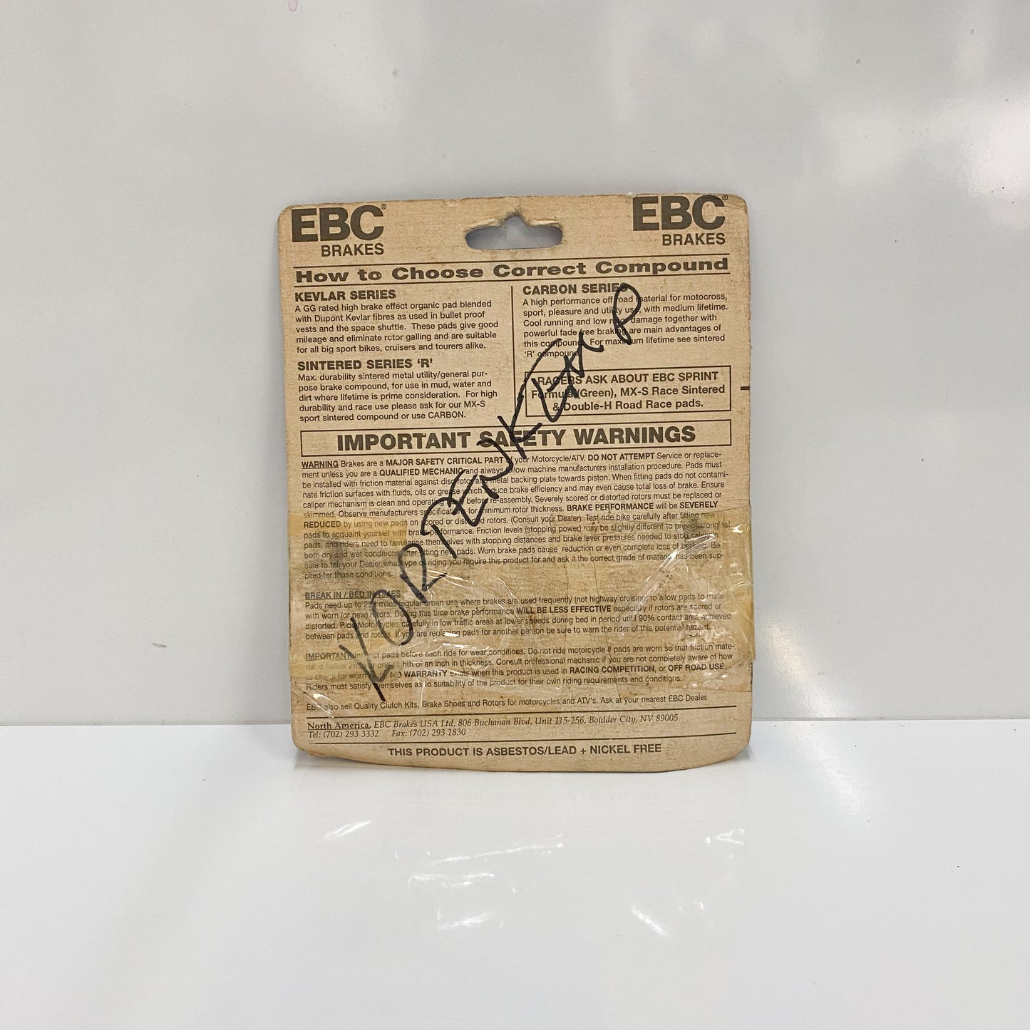 EBC FA37 Brake Pads - Open Box