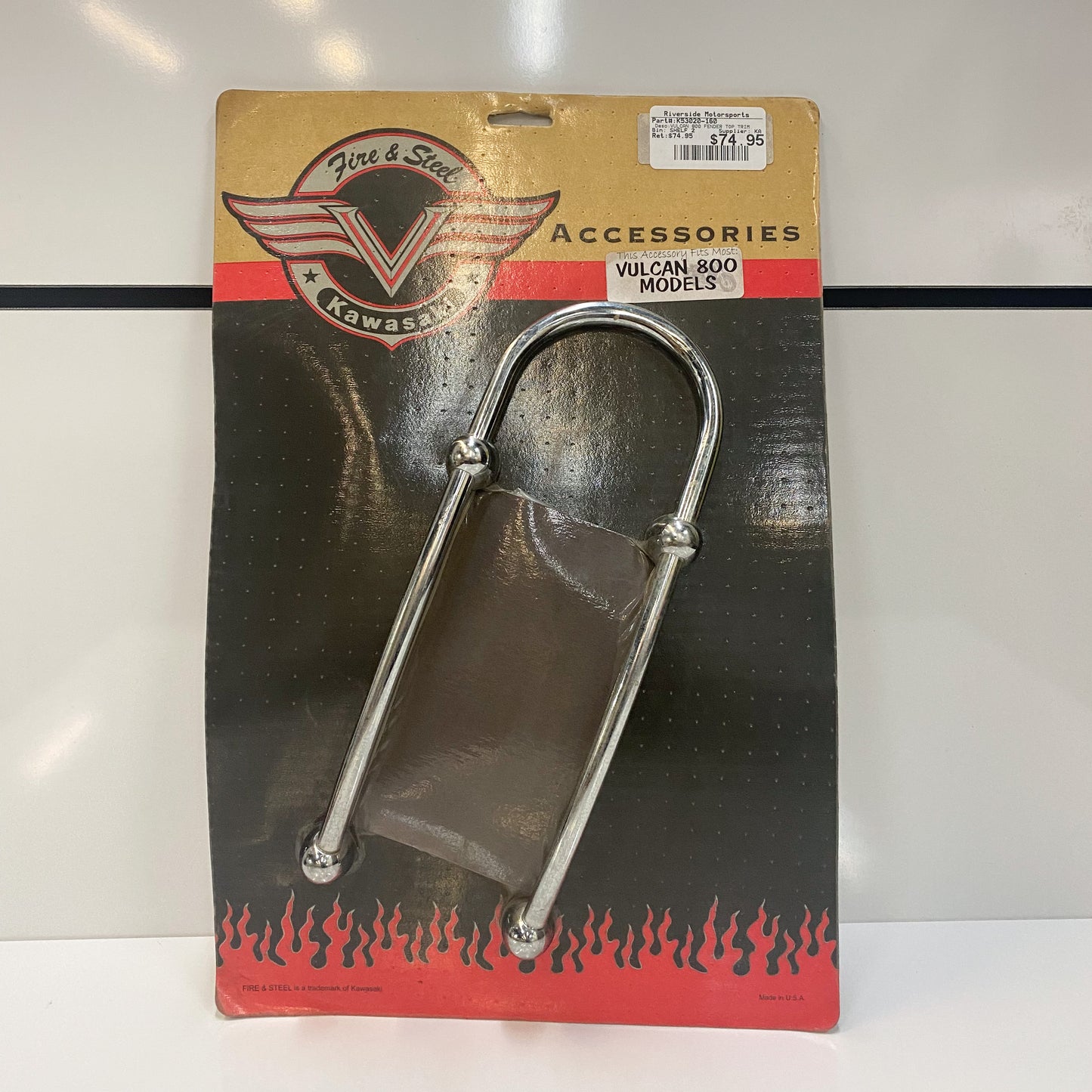 Kawasaki Vulcan 800 Fire & Steel Chrome Fender Top Trim K53020-160