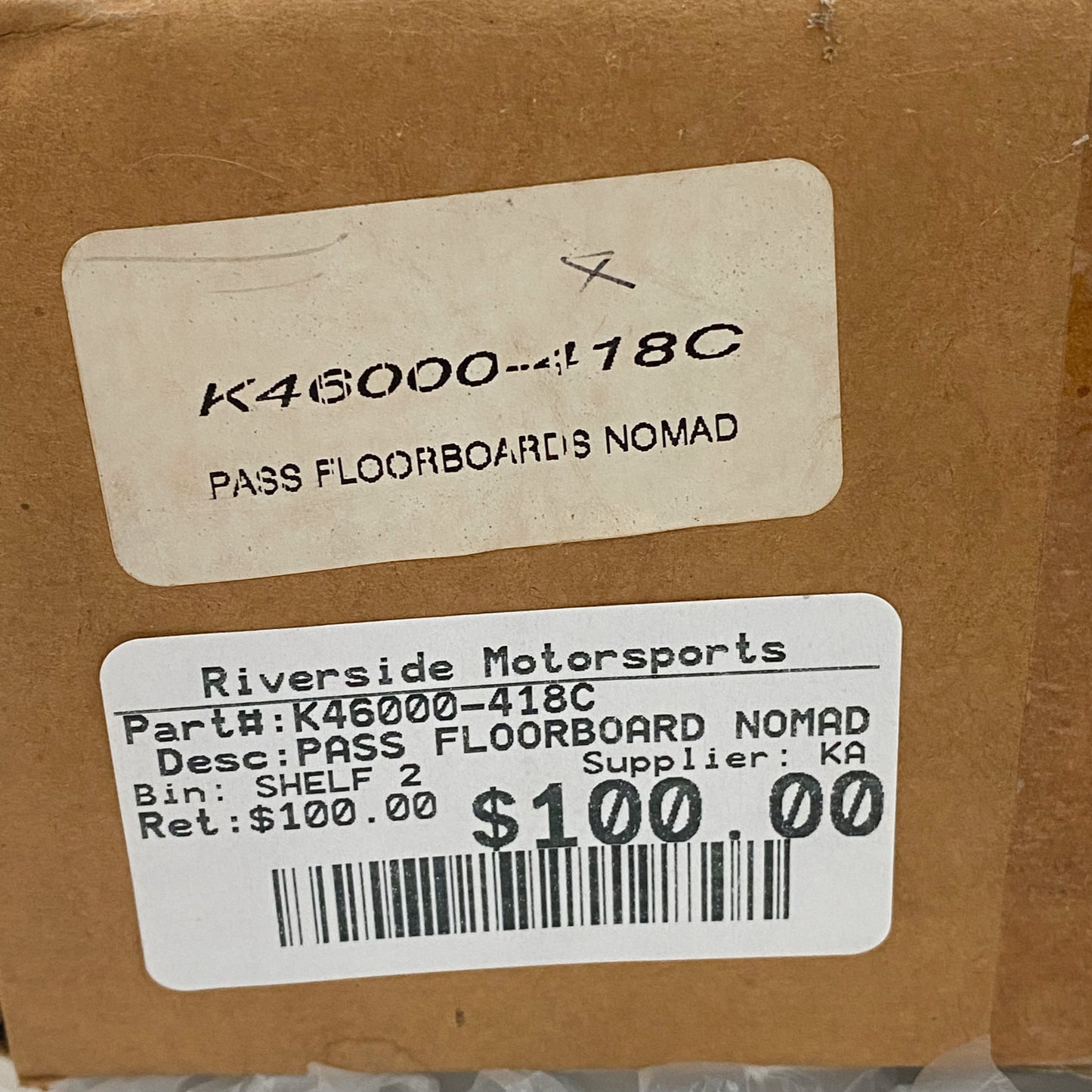 Kawasaki Passenger Floorboards Nomad K46000-418C
