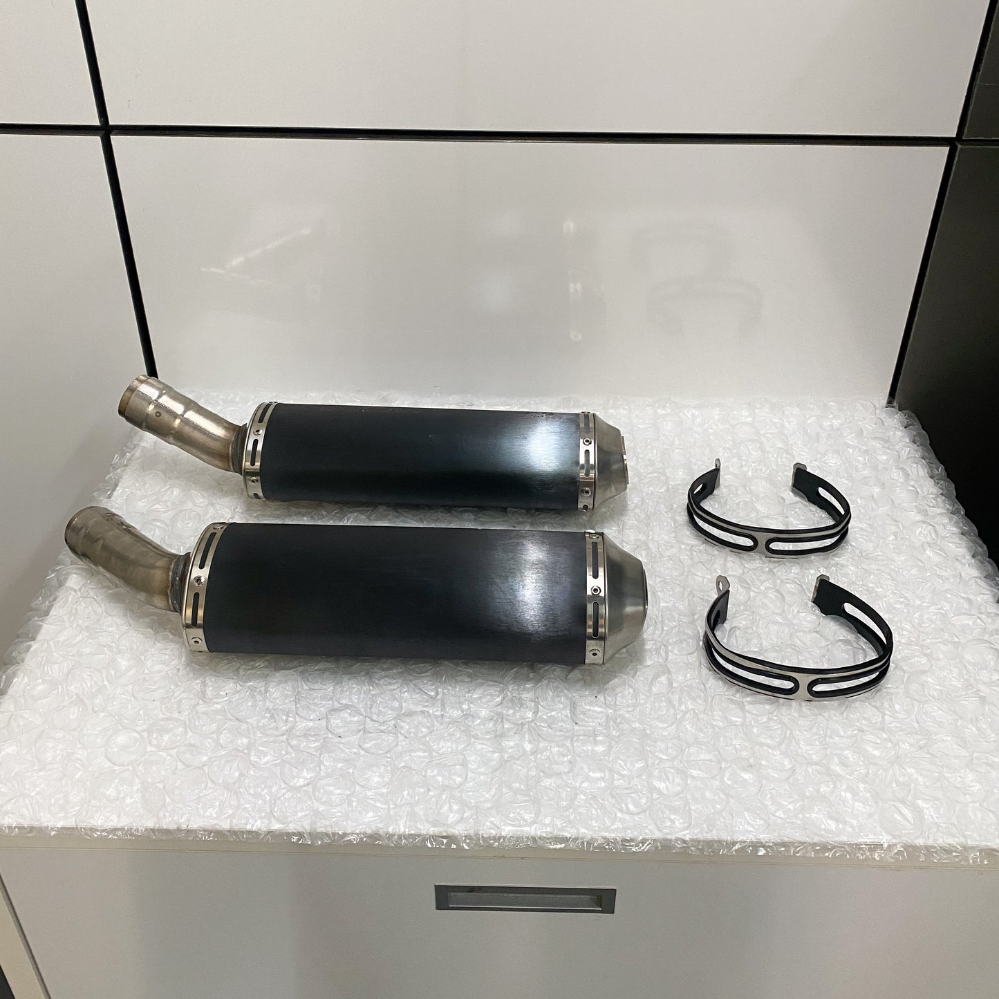 Ducati 1098S/1198S Stock OEM Exhaust Take-Off 57411963D & 57311993D (1)