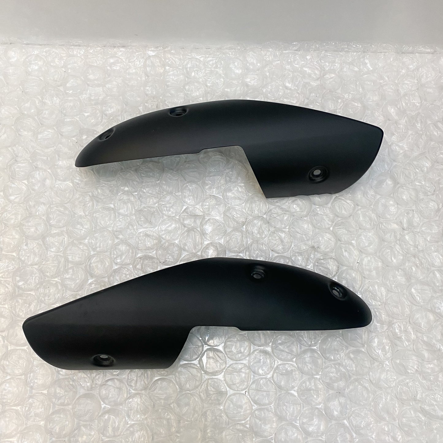 Ducati Monster 696/796/1100 RH + LH Exhaust Pipe Cover Heat Shields 46014091A-46014101A USED