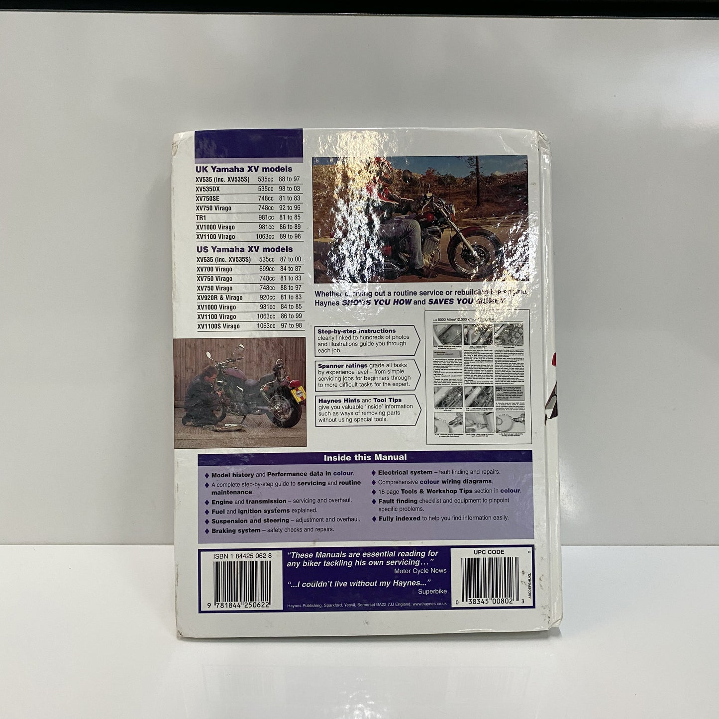 Haynes Yamaha XV '81 to '03 Repair Manual HM-802 NOS
