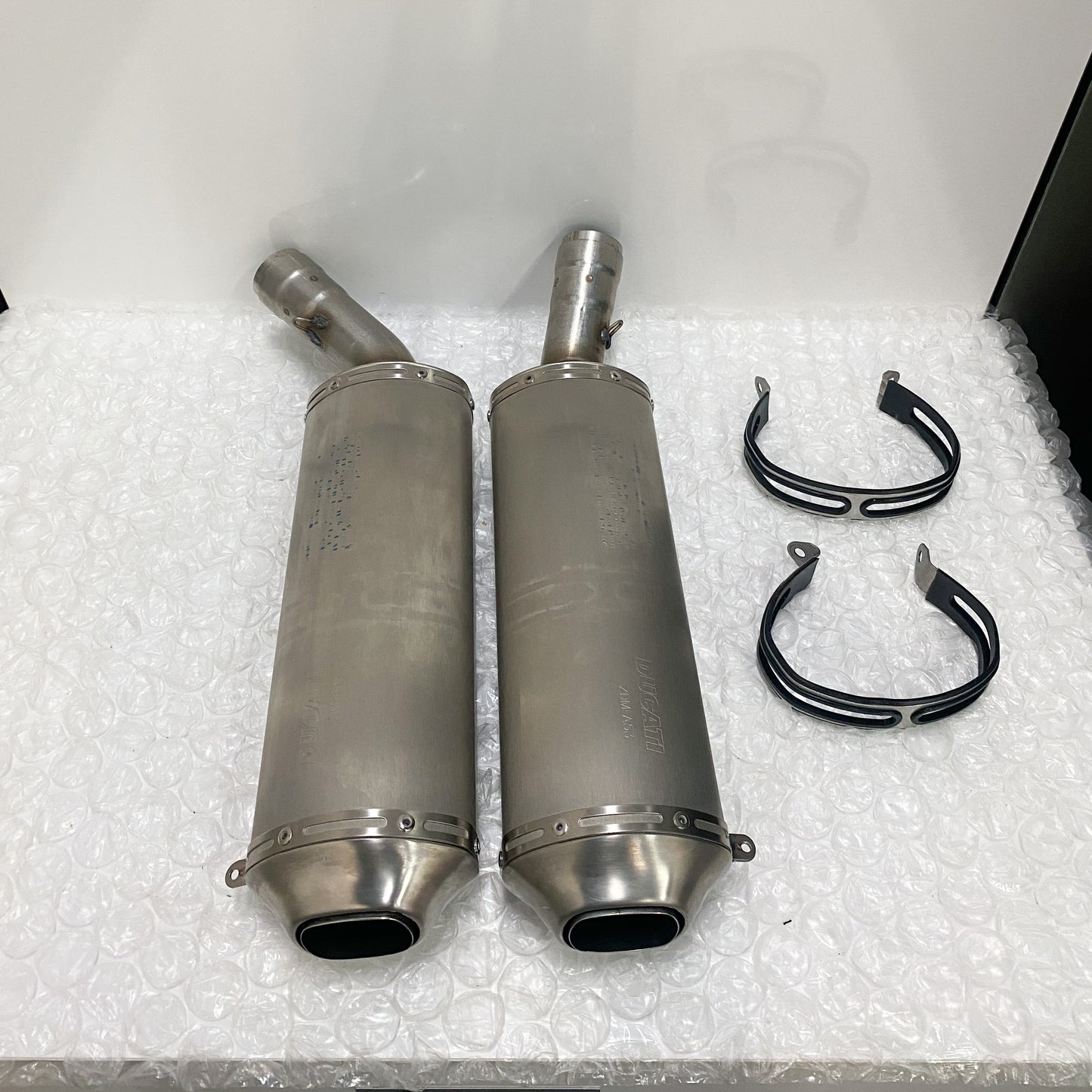Ducati 848/1098/1198 Stock OEM Exhaust Take-Off 57411963C & 57311993C (1)