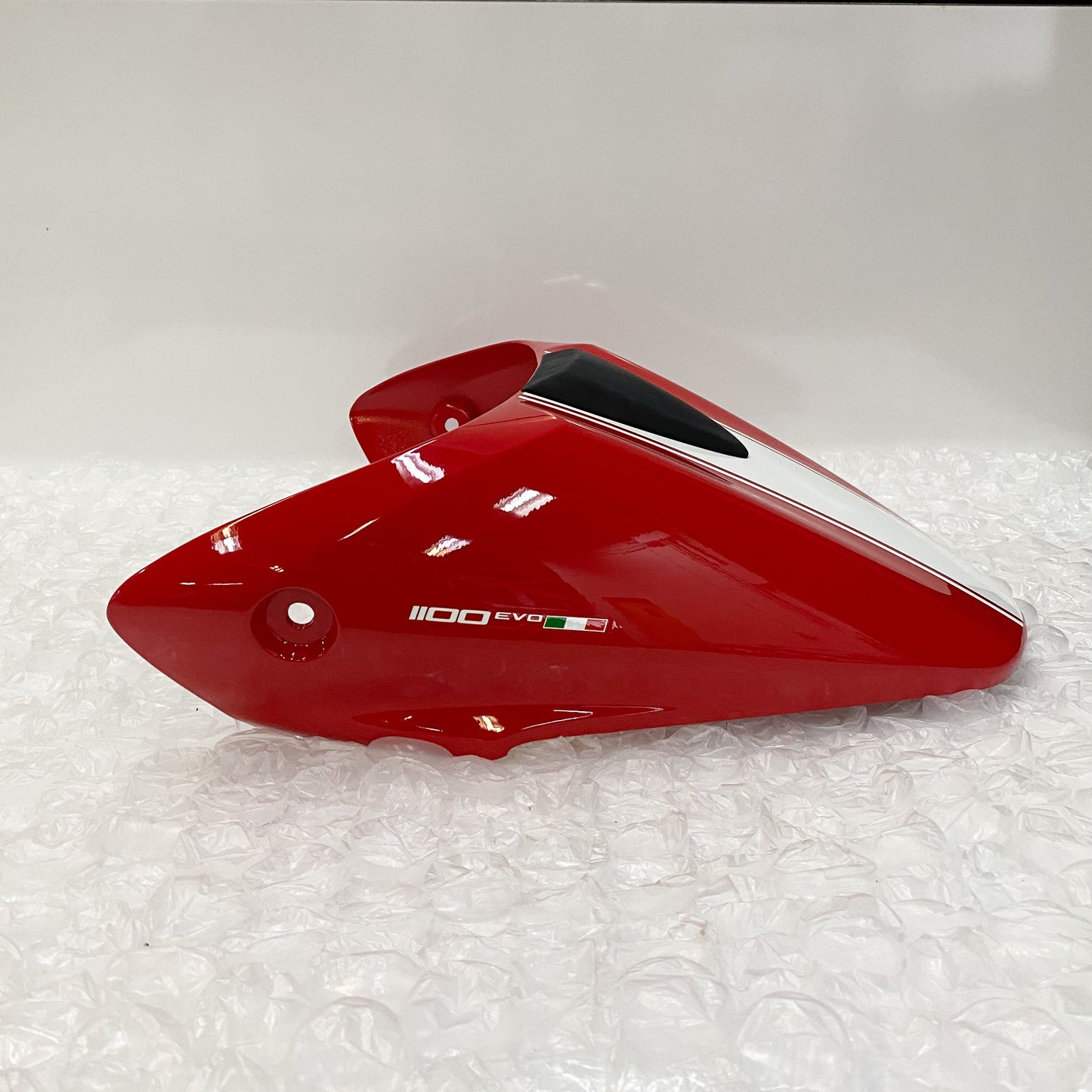 Ducati Seat Cover Red/ White Stripe M1100 EVO 59510981AC