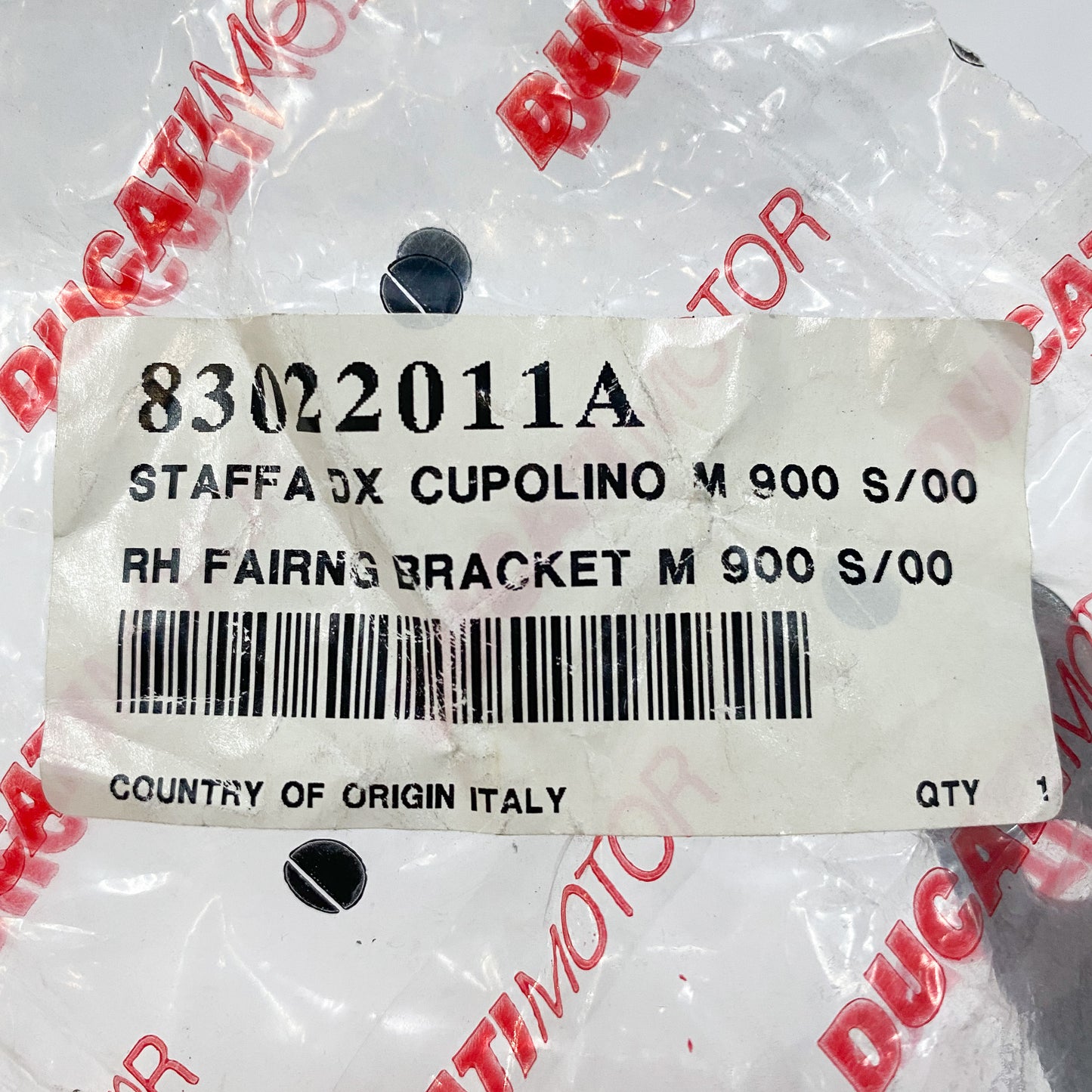 Ducati OEM Right Bracket, Cowling M900 Special 83022011A