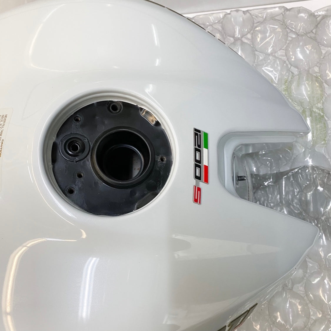 Ducati Monster 1200S Gas Tank White 58612001CB USED