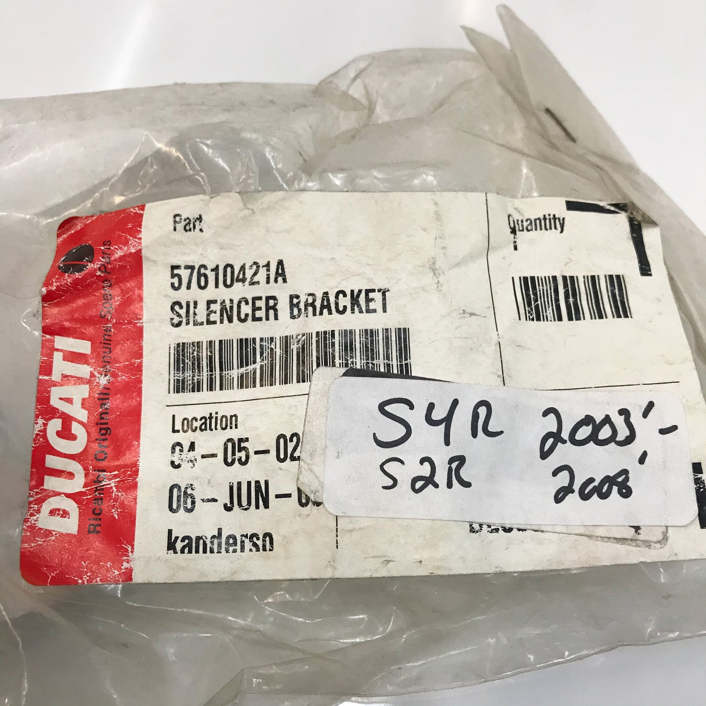 Ducati Silencer Bracket S4R/03 57610421A