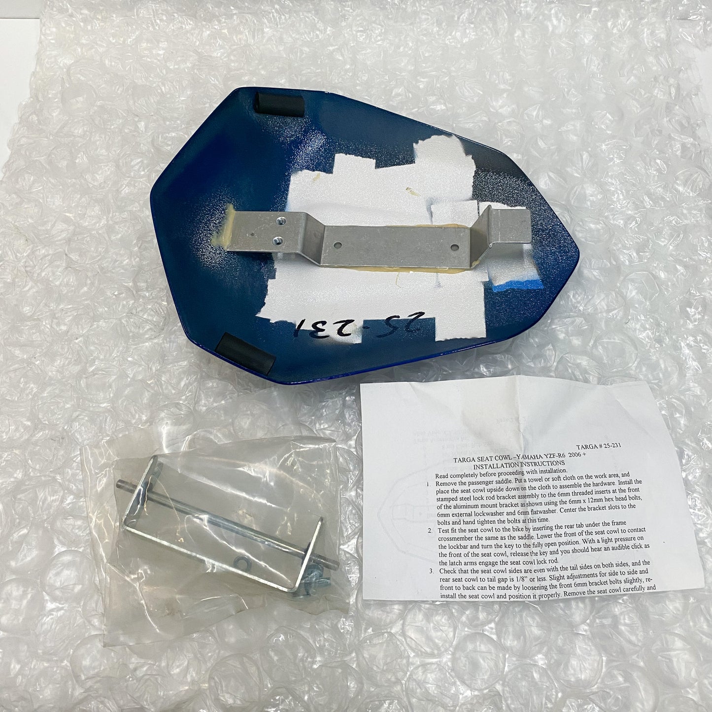 Targa Seat Cowl Yamaha R6 '06 Metallic Blue 25-231 NOS