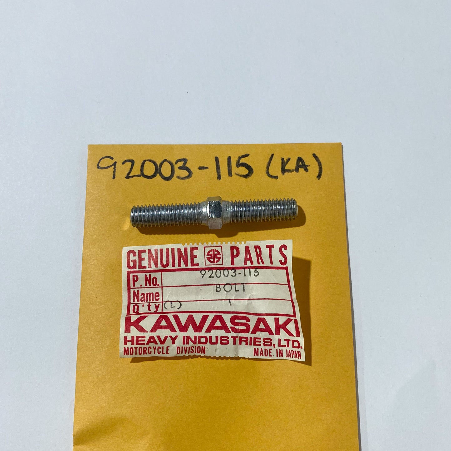 KAWASAKI BOLT,CHNG PEDAL JOINT 92003-115