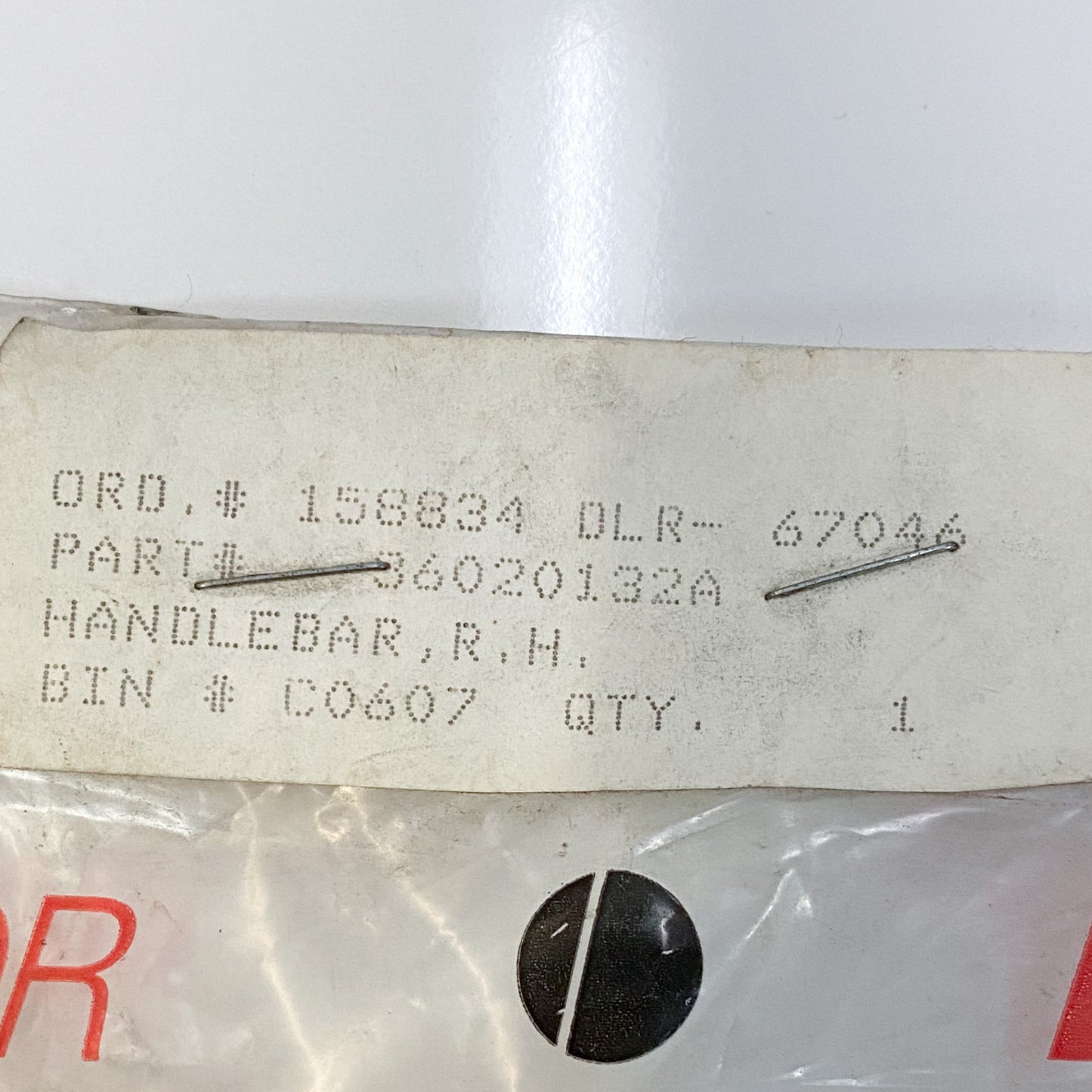 Ducati OEM Right-Half Handlebar 36020132A