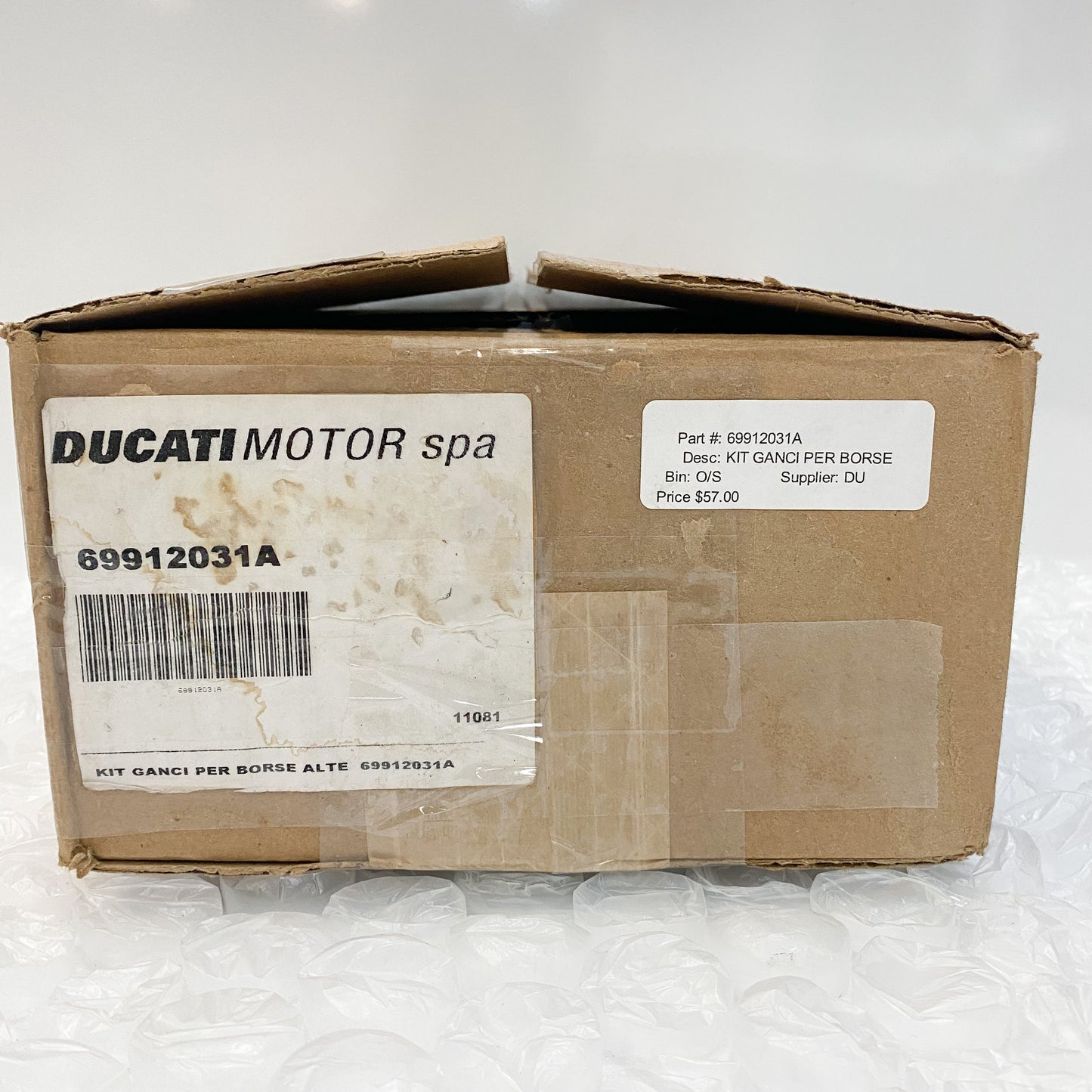 Ducati Large Bag Hook Kit 69912031A