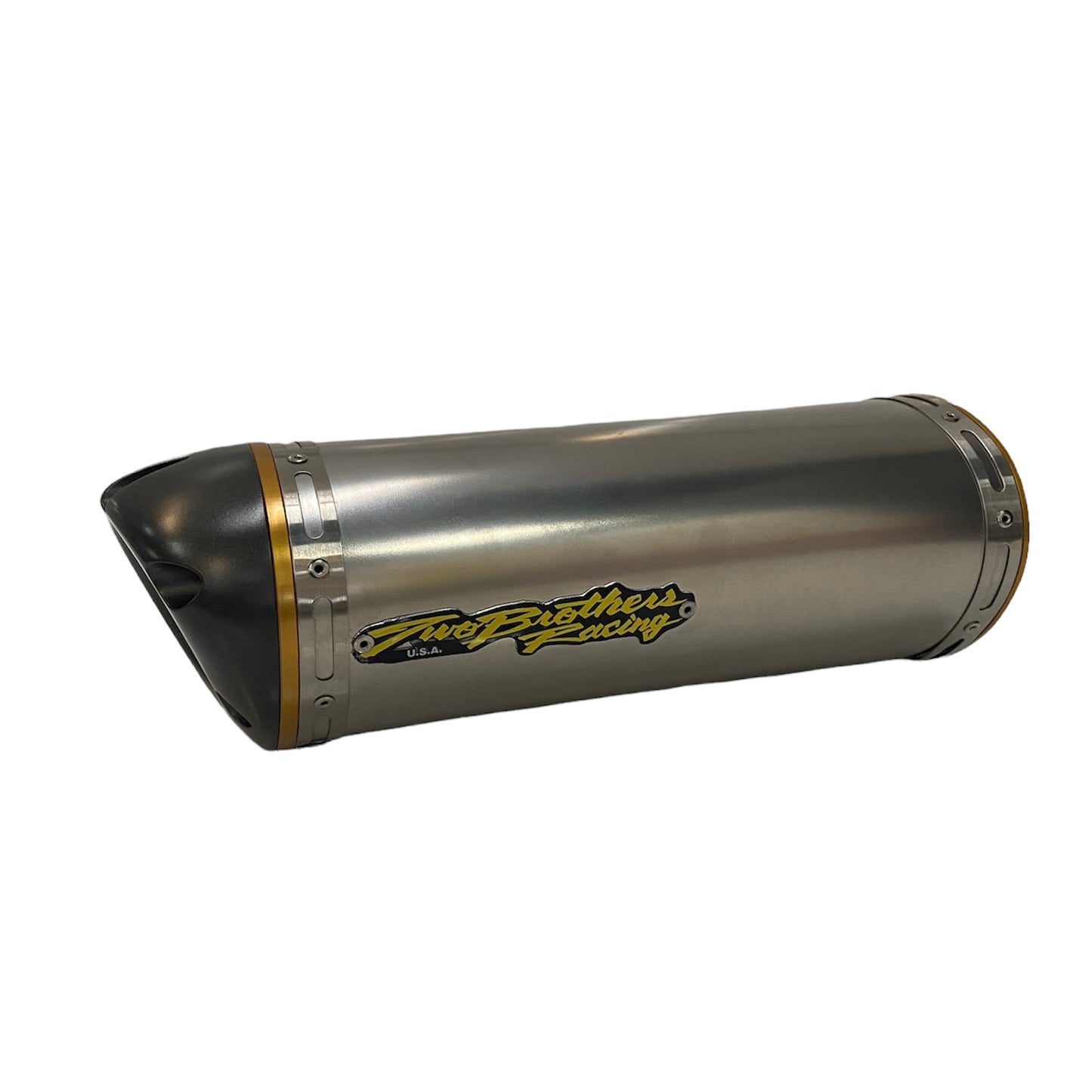 Two Brothers Kawasaki ZX-6R '07-'08 M5 Oval Titanium Slip On Exhaust 005-1730420V