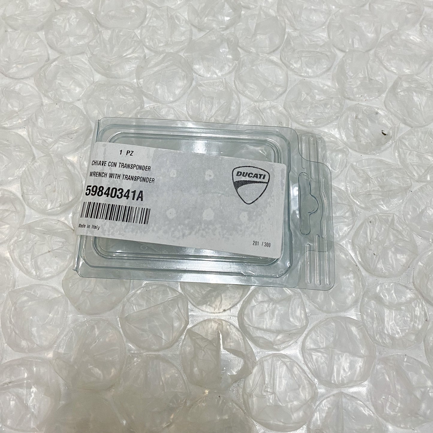 Ducati Key With Transponder M696/796/1100 59840341A